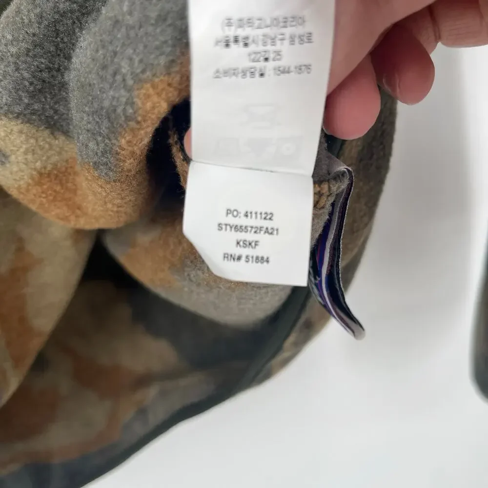 Patagonia Kids Lightweight Synchilla Snap-T Pullover Green Camo Size Large EUC - Picture 5 of 9